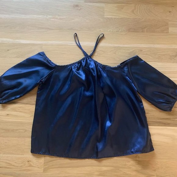 Daylight Satin Off-The-Shoulder Top - Picture 1 of 2